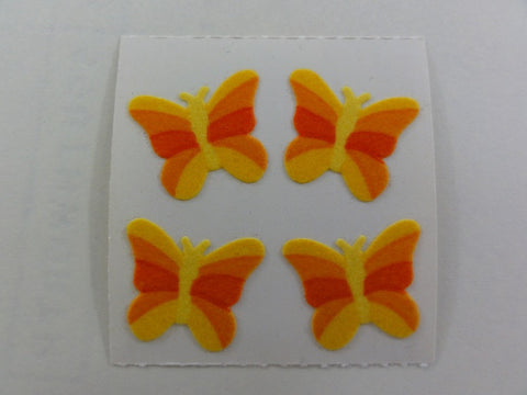 Sandylion Butterfly Fuzzy Sticker Sheet / Module - Vintage & Collectible