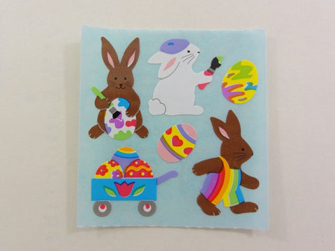 Sandylion Rabbits Eggs Easter Sticker Sheet / Module - Vintage & Collectible