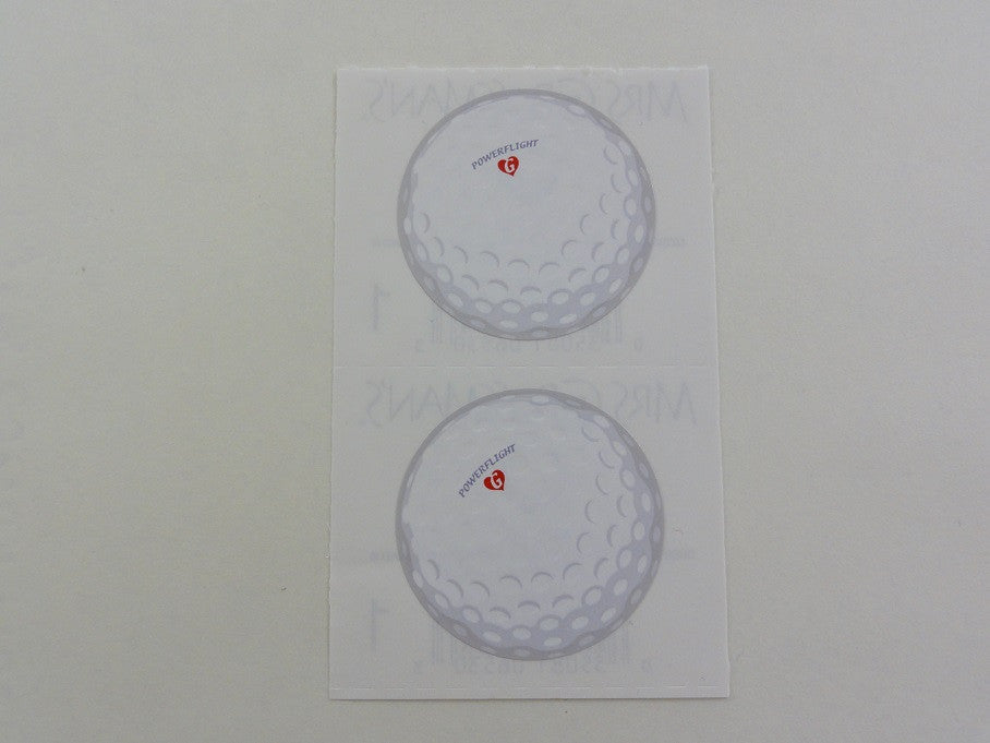 Mrs Grossman Golf Ball Sticker Sheet / Module - Vintage & Collectible