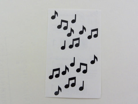 Mrs Grossman Micro Music Black Sticker Sheet / Module - Vintage & Collectible