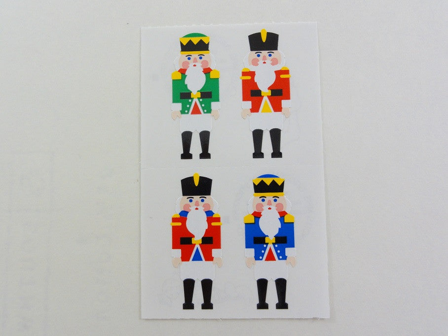 Mrs Grossman Christmas Nutcrackers Toy Soldiers Sticker Sheet / Module - Vintage & Collectible 1993