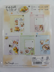 Cute Kawaii Crux Cafe Talk Time Letter Set Pack - Stationery Writing Paper Penpal Collectible