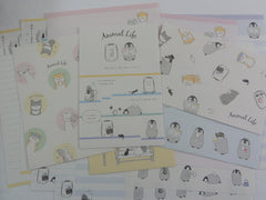 Cute Kawaii Kamio Hedgehog Dog and Penguin Letter Sets - Stationery Writing Paper Envelope Penpal