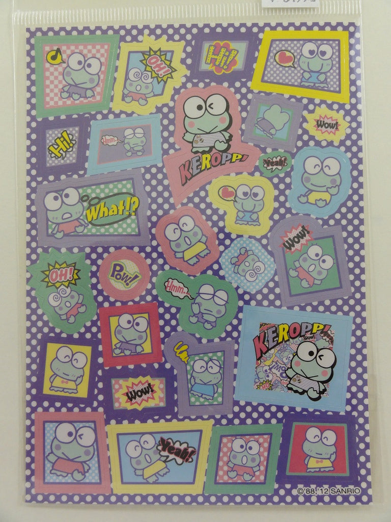 Cute Kawaii Sanrio Kero Keroppi Frog Sticker Sheet - 2012