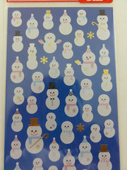 Cute Kawaii Kamio Snowman Christmas Winter Sticker Sheet