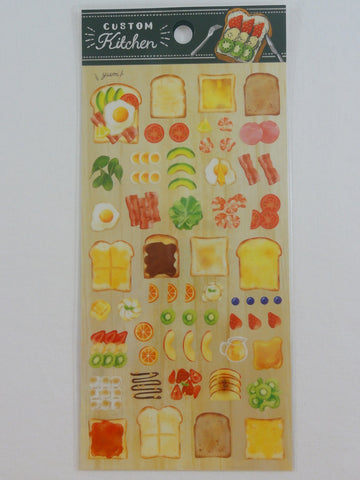 Cute Kawaii Mindwave Food Create Your Own Custom Kitchen Sticker Sheet - A - Sandwich Breakfast - for Journal Planner Craft