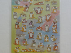 Cute Kawaii Mind Wave Otter Animal Sticker Sheet - for Journal Planner Craft Organizer Calendar