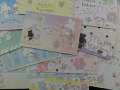 Cute Kawaii Secret Rabbit Letter Paper + Envelope Theme Set
