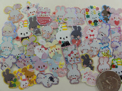 z Rabbit Bunny Flake Stickers - 40 pcs