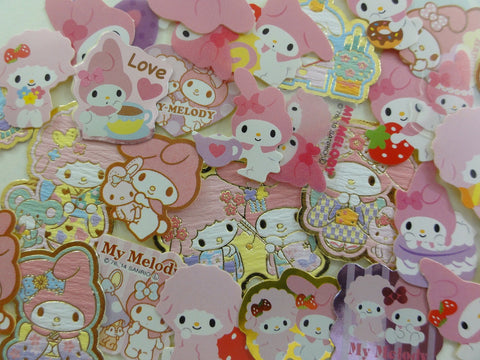 z Cute Kawaii Sanrio My Melody Flake Sack Stickers - 50 pcs