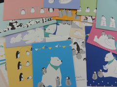Cute Kawaii Penguin and Friends Letter Paper + Envelope Theme Set