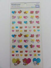 z Cute Kawaii San-X Rilakkuma Hearts Sticker Sheet