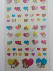 z Cute Kawaii San-X Rilakkuma Hearts Sticker Sheet