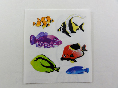 Sandylion Fish Glitter Sticker Sheet / Module - Vintage & Collectible