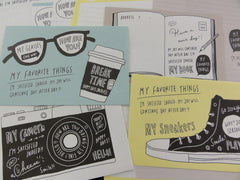 Cute Kawaii Kamio My Favorite Things Letter Sets