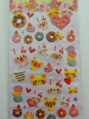 Cute Kawaii Kamio Donut and Macaroon Rabbit Sticker Sheet