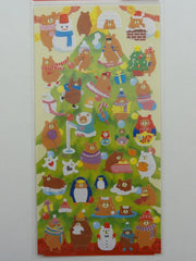 Cute Kawaii Kamio Bear Christmas Winter Sticker Sheet