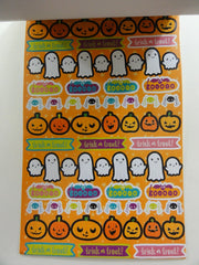 Cute Kawaii Halloween Ghost Pumpkin Spider Sticker Book - for Scrapbook Planner