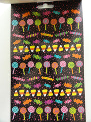 Cute Kawaii Halloween Ghost Pumpkin Spider Candy Sticker Book - for Scrapbook Planner