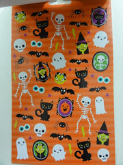 Cute Kawaii Halloween Ghost Pumpkin Spider Candy Sticker Book - for Scrapbook Planner