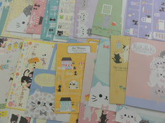 z Cute Kawaii Cat Kitten Writing Letter Paper + Envelope Theme Set Penpal