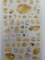 z Cute Kawaii San-X CorocorocoroNya Warm Bread Cat Sticker Sheet - A