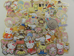 z Cute Kawaii Sanrio Characters Hello Kitty My Melody Purin Little Twin Stars Cinnamoroll Flake Sack Stickers - 50 pcs - B