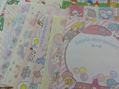 Cute Kawaii Hello Kitty My Melody Little Twin Stars All Characters Paper Memo Note Set Sanrio