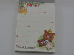 Cute Kawaii San-X Rilakkuma Bear Honey Mini Notepad / Memo Pad - C