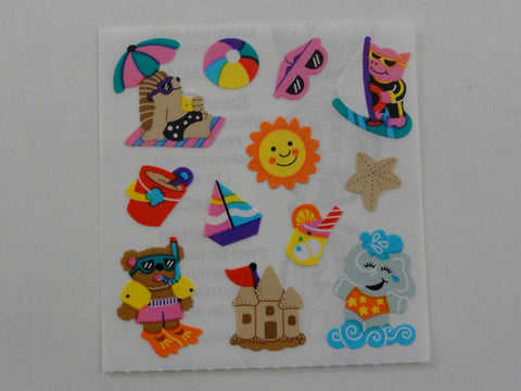 Sandylion Animals at the Beach Sticker Sheet / Module - Vintage & Collectible
