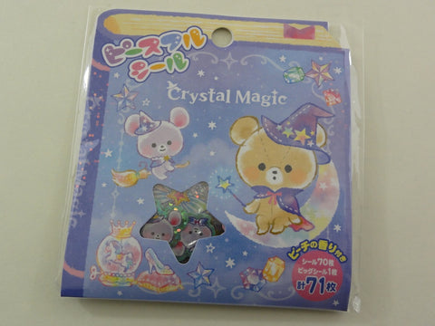 Cute Kawaii Mind Wave Crystal Magic Bear Stickers Flake Sack