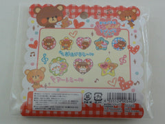 Cute Kawaii Crux Bear is Looking Button Flake Sticker Sack