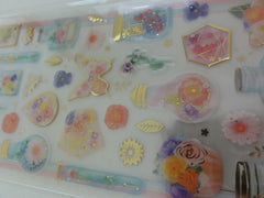 z Cute Kawaii Crux Spring Flower in the Bottles Sticker Sheet - B - for Journal Planner Craft