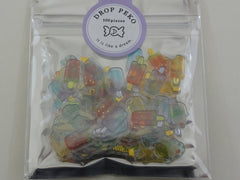 Cute Kawaii Crux Candy Drop Style Flake Stickers Sack - Pop Ice Dessert - for Journal Planner Agenda Craft Scrapbook