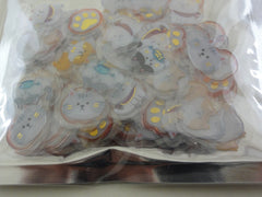 Cute Kawaii Crux Candy Drop Style Flake Stickers Sack - Cat Kitten - for Journal Planner Agenda Craft Scrapbook