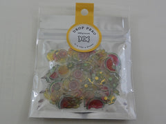 Cute Kawaii Crux Candy Drop Style Flake Stickers Sack - Fruits - for Journal Planner Agenda Craft Scrapbook