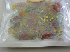 Cute Kawaii Crux Candy Drop Style Flake Stickers Sack - Fruits - for Journal Planner Agenda Craft Scrapbook