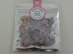 Cute Kawaii Crux Candy Drop Style Flake Stickers Sack - Music and Fun - for Journal Planner Agenda Craft Scrapbook