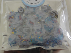 Cute Kawaii Crux Candy Drop Style Flake Stickers Sack - Bear Penguin Dolphin Seal - for Journal Planner Agenda Craft Scrapbook