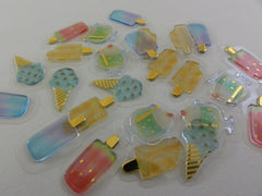 Cute Kawaii Crux Candy Drop Style Flake Stickers Sack - Pop Ice Dessert - for Journal Planner Agenda Craft Scrapbook