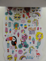 Cute Kawaii Unicorn Mermaid Fairy Tale Sticker Book - for Scrapbook Planner