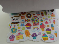 Cute Kawaii Sweet Cake Bakery Donut Cookie Candy Vanilla Scented Stickers Book - for Scrapbook Planner