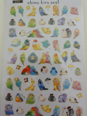 Cute Kawaii Crux Birds Spring Sticker Sheet - for Journal Planner Craft