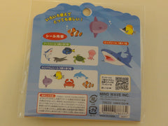 Cute Kawaii Mind Wave Ocean Sea Animals Flake Stickers Sack - for Journal Agenda Planner Scrapbooking Craft