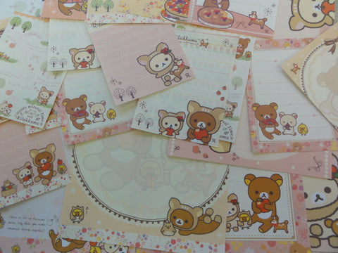 San-X Rilakkuma Bear Autumn Nature Memo Note Paper Set