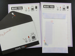 Cute Kawaii Kamio Happy the Way I am Mini Letter Sets - Small Writing Note Envelope Set Stationery