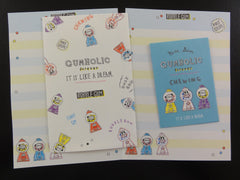 Cute Kawaii Crux Chewing Gums Mini Letter Sets - Small Writing Note Envelope Set Stationery
