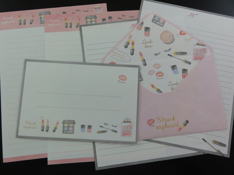 Cute Kawaii Q-Lia Struck My Heart Letter Sets - Writing Paper Envelope Stationery