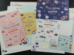 Cute Kawaii Crux Picnic Holiday Letter Sets - Stationery Writing Paper Envelope Penpal