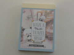 Cute Kawaii Crux Travel Panda Mini Notepad / Memo Pad - Stationery Design Writing Collection